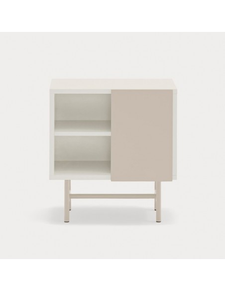 TEULAT MESITA NUBE 1 PUERTA CORREDERA 50 x 56, lacado crema y arena