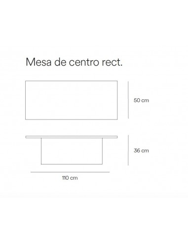 TEULAT MESA centro TOTEM 110 x 50, minimalista,...