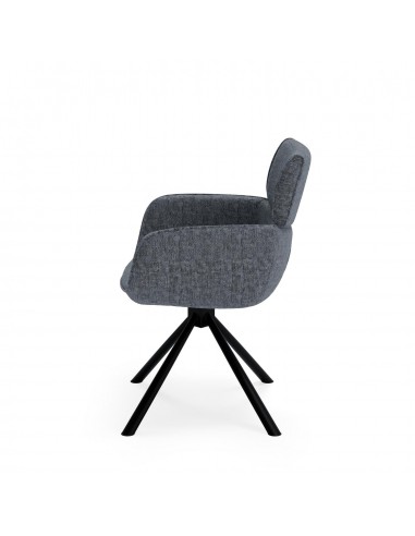 Silla giratoria con brazos DIANE tejido...