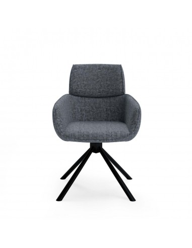Silla giratoria con brazos DIANE tejido...
