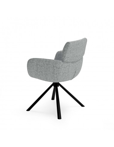 Silla giratoria con brazos DIANE tejido...