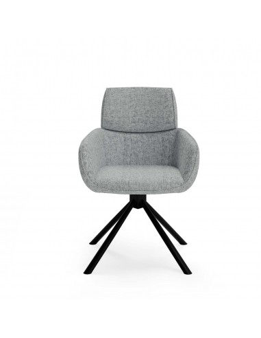 Silla giratoria con brazos DIANE tejido...