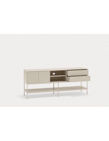 Teulat Platt Mueble TV minimalista 175 x 45, MDF lacado Arena