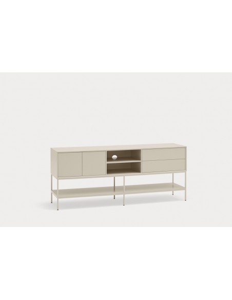 Teulat Platt Mueble TV minimalista 175 x 45, MDF lacado Arena