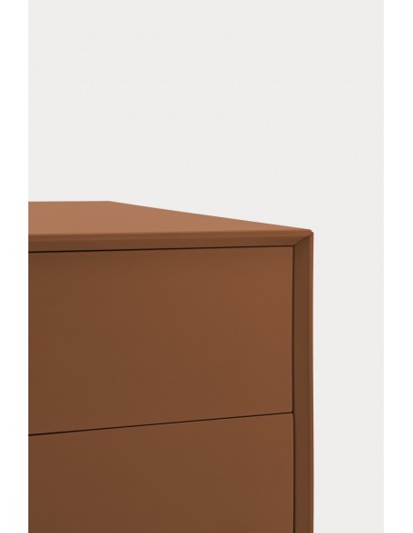 Móvel TV Teulat Platt minimalista 175 x 45, MDF lacado cor telha