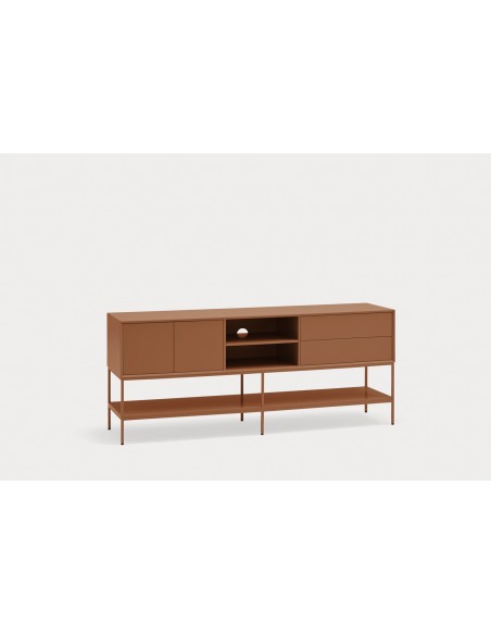 Móvel TV Teulat Platt minimalista 175 x 45, MDF lacado cor telha