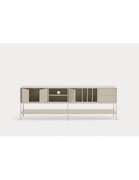 Teulat Platt Mueble TV minimalista 220 x 45, MDF lacado Arena