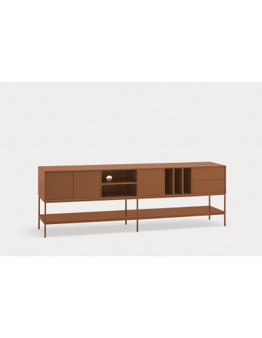 Teulat Platt Móvel TV minimalista 220 x 45, MDF lacado Argila