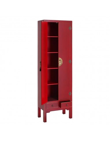 Armário SHIAN Oriental 55 x 185, VERMELHO. 2...