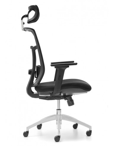 Silla oficina ANKARA, ergonómica, tela y malla...