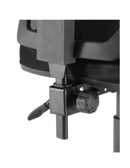 Silla ergonómica de oficina Roma. Malla transpirable negra