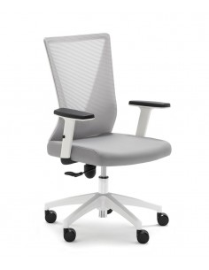 Cadeira de escritório ergonómica Tirana em cinzento e...