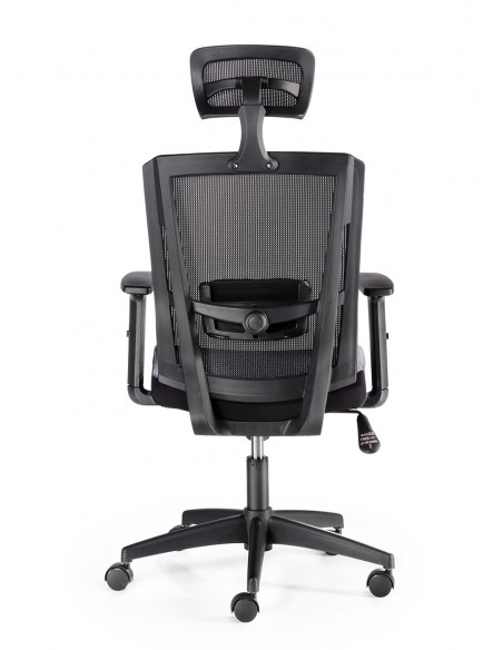 Silla ergonómica de oficina SOFIA, cabecero y brazos regulables