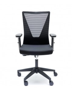 Cadeira de escritório ergonómica Tirana em cinzento e... 2