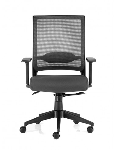Silla oficina ergonómica Sídney en gris y...