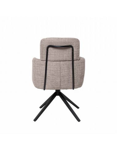 Silla de comedor giratoria con brazos JANICE,...