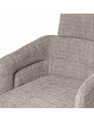 Silla de comedor giratoria con brazos JANICE,...