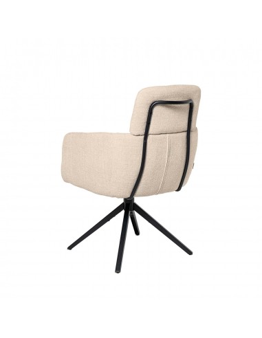 Silla de comedor giratoria con brazos JANICE,...