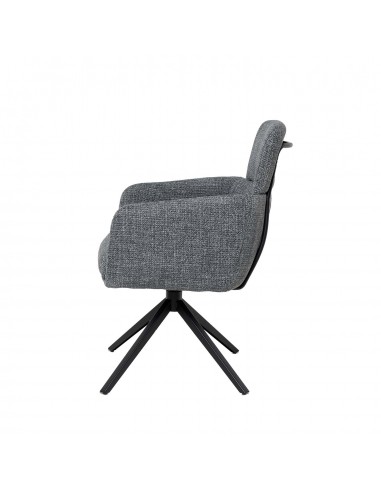 Silla de comedor giratoria con brazos JANICE,...