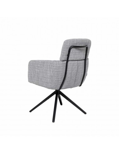 Silla de comedor giratoria con brazos JANICE,...