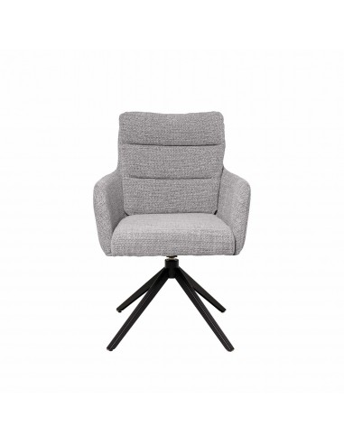 Silla de comedor giratoria con brazos LISETTE,...