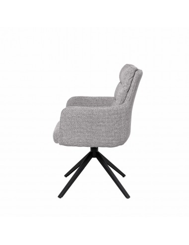 Silla de comedor giratoria con brazos LISETTE,...