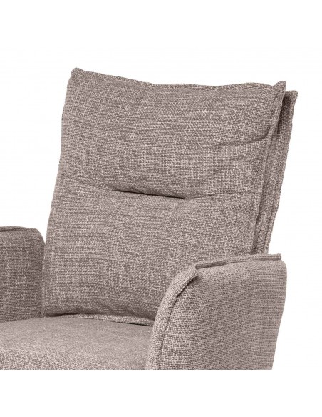 Cadeira giratória de design ELLEN com braços, assento com molas ensacadas