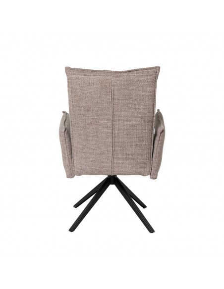 Silla de diseño giratoria con brazos ELLEN, asiento con muelles ensacados
