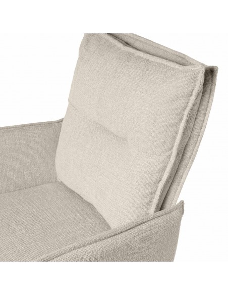 Silla de diseño giratoria con brazos ELLEN, asiento con muelles ensacados