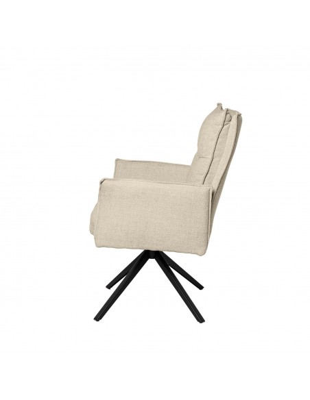 Silla de diseño giratoria con brazos ELLEN, asiento con muelles ensacados