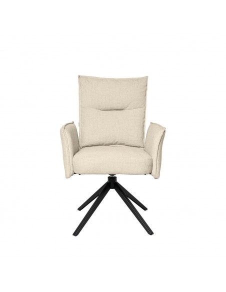 Silla de diseño giratoria con brazos ELLEN, asiento con muelles ensacados