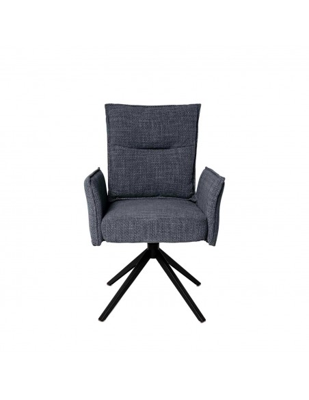 Silla de diseño giratoria con brazos ELLEN, asiento con muelles ensacados