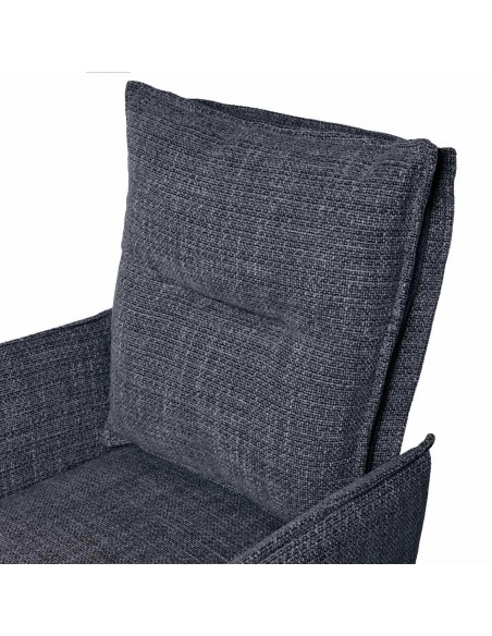 Silla de diseño giratoria con brazos ELLEN, asiento con muelles ensacados