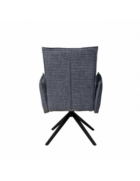 Silla de diseño giratoria con brazos ELLEN, asiento con muelles ensacados