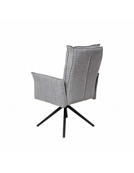 Cadeira giratória de design ELLEN com braços, assento com molas ensacadas