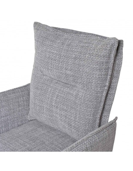Cadeira giratória de design ELLEN com braços, assento com molas ensacadas