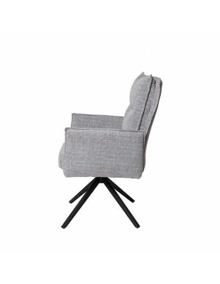 Silla de diseño giratoria con brazos ELLEN, asiento con muelles ensacados