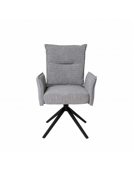 Silla de diseño giratoria con brazos ELLEN, asiento con muelles ensacados