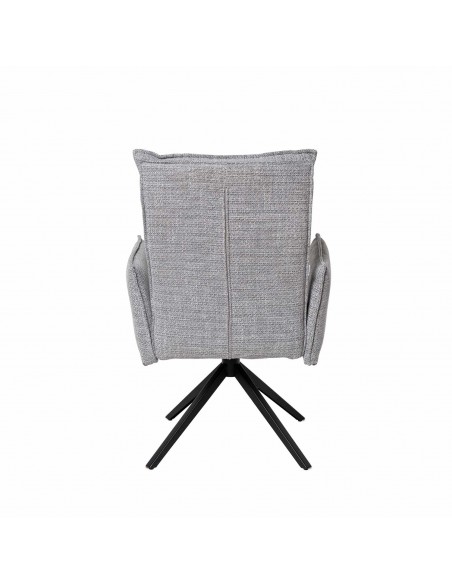 Cadeira giratória de design ELLEN com braços, assento com molas ensacadas