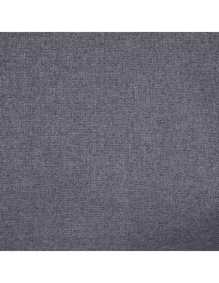 Silla oficina ergonómica BRITISH, giratoria, tejido y metal gris