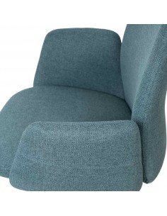 Silla oficina ergonómica BRITISH, giratoria, tejido menta... 2