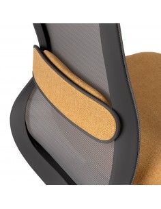 Silla oficina ergonómica ROTTERDAM, giratoria, tejido... 2