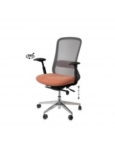 Cadeira de escritório ergonómica ROTTERDAM, giratória,...