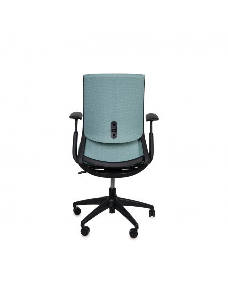 Cadeira de escritório ergonómica LANCASTER, giratória, tecido hortelã