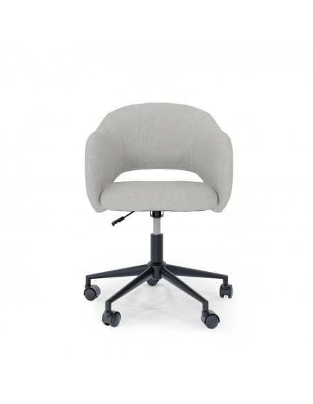 Silla de escritório de diseño TALLIN, tejido pearl en gris claro