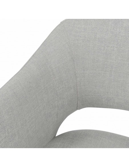 Silla de escritório de diseño TALLIN, tejido pearl en gris claro