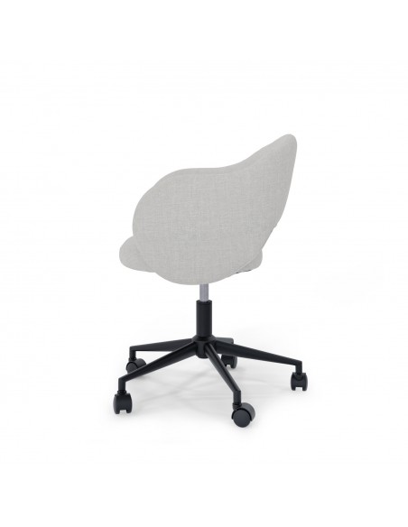 Silla de escritório de diseño TALLIN, tejido pearl en gris claro