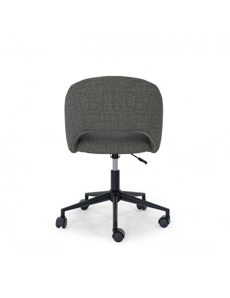 Silla de escritório de diseño TALLIN, tejido pearl en gris oscuro
