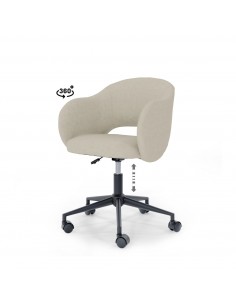Silla de escritório de diseño TALLIN, tejido pearl en beige
