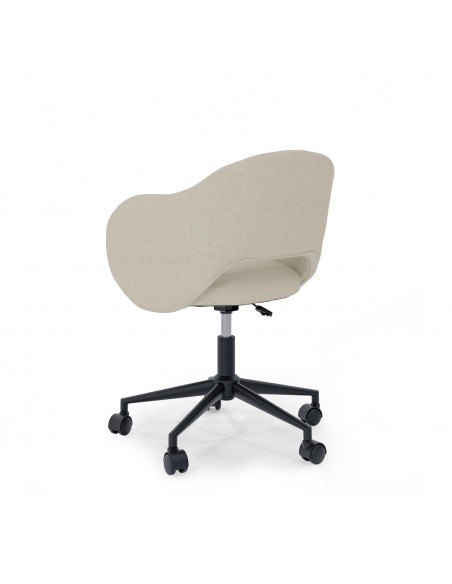 Cadeira de escritório design TALLIN, tecido pérola beige